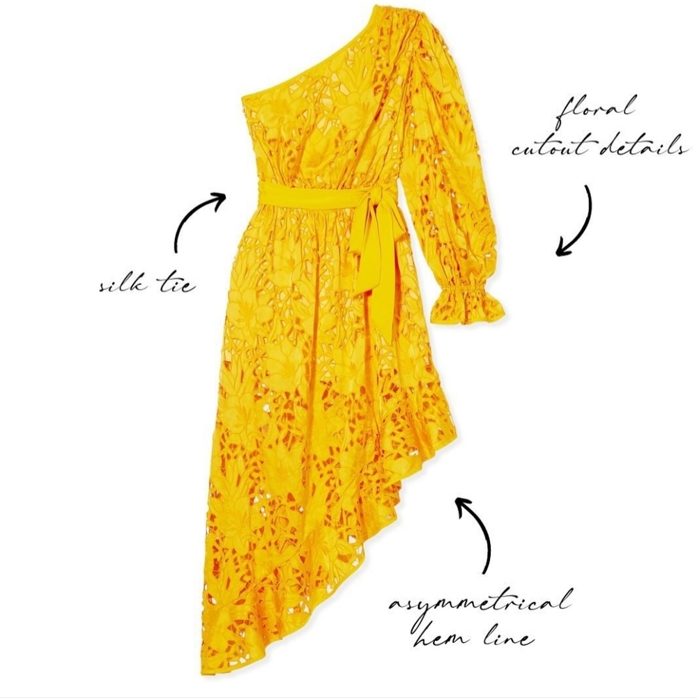 Ramy Brook Jayda Dress in Bright Yellow